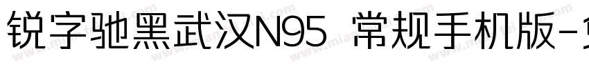 锐字驰黑武汉N95 常规手机版字体转换